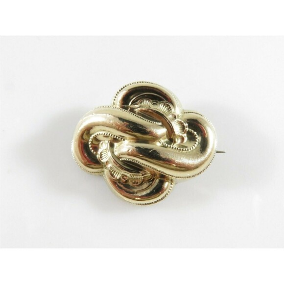 Georgian Rococo Repousse Gold Topped Silver Brooch Pendant 10.4 Grams - Picture 1 of 12